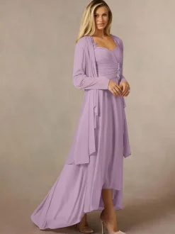 Bridal Mother Dress Sweetheart Neck 3/4 Length Sleeves A-Line Lace Guest Dresses For Wedding