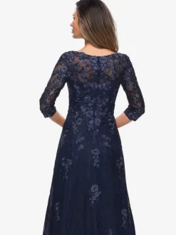 Bridal Mother Dress V-Neck Half Sleeves A-Line Lace Guest Dresses For Wedding