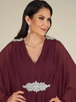 Bridal Mother Dress V-Neck Sleeveless A-Line Applique Wedding Guest Dresses