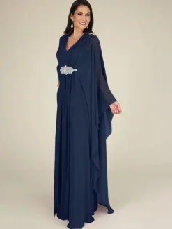 Bridal Mother Dress V-Neck Sleeveless A-Line Applique Wedding Guest Dresses