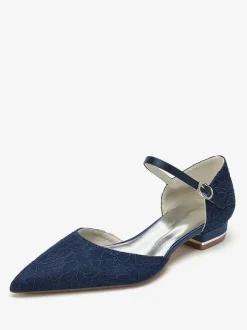 Bridal Shoes Bridal Flats Pointed Toe Embroidered