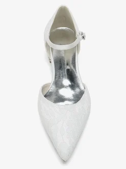 Bridal Shoes Bridal Flats Pointed Toe Embroidered