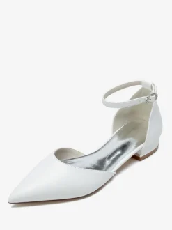 Bridal Shoes Bridal Flats PU Leather Pointed Toe