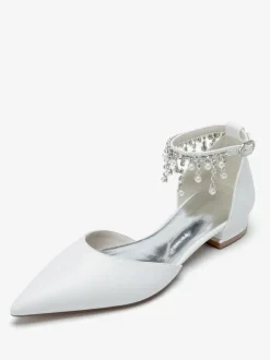 Bridal Shoes Bridal Flats PU Leather Pointed Toe