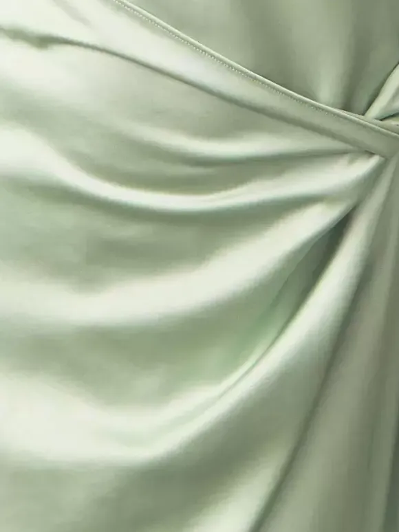 Bridesmaid Dresses Elastic Silk Like Satin Sheath Tea-Length Formal Gowns