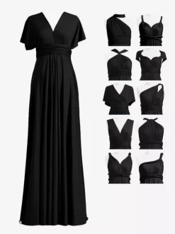 Bridesmaid Dresses Chiffon A-Line Floor-Length Formal Gowns