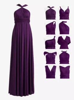Bridesmaid Dresses Chiffon A-Line Floor-Length Formal Gowns
