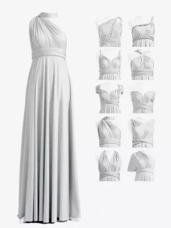 Bridesmaid Dresses Chiffon A-Line Floor-Length Formal Gowns