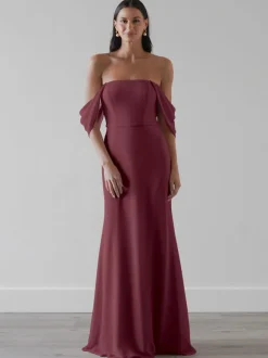 Bridesmaid Dresses Chiffon A-Line Floor-Length Prom Dress