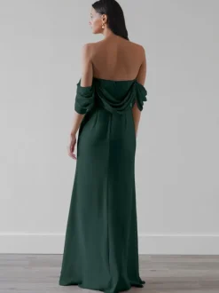 Bridesmaid Dresses Chiffon A-Line Floor-Length Prom Dress