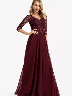 Bridesmaid Dresses Chiffon A-Line Floor-Length Wedding Party Dress