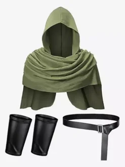 Brown Monk Robe Men's Medieval Friar Priest Tunic With Hooded Cowl Renaissance LARP Costume With Belt