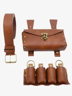 Brown Steampunk Costume Men's Accessory Grommets