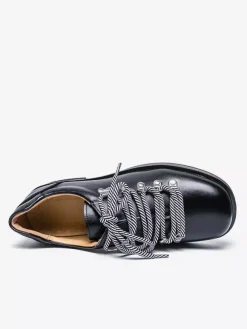 Brown Casual Shoes Men's Round Toe Lace Up Shoes