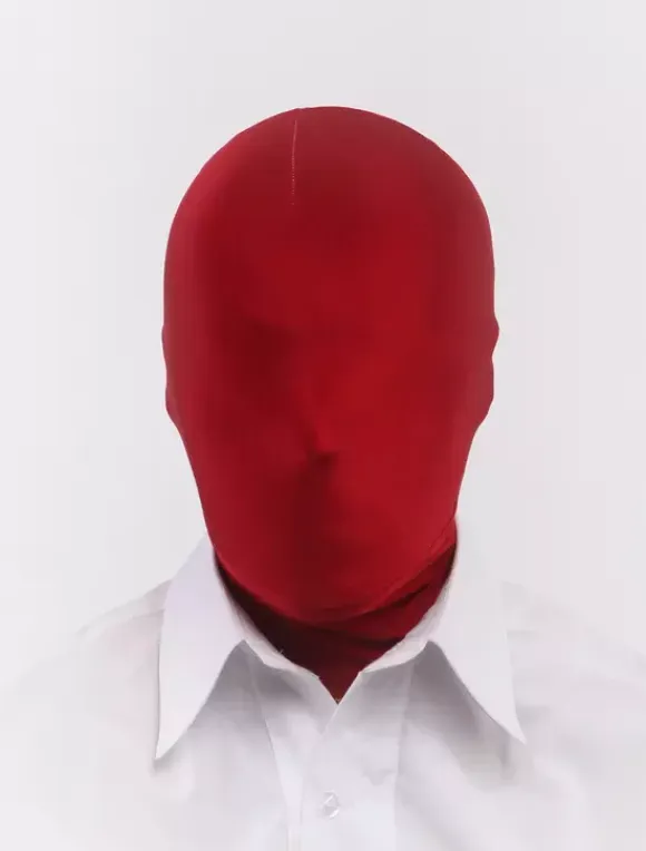 Burgundy Unicolor Unisex Lycra Hoods
