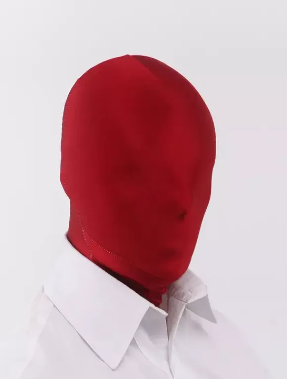 Burgundy Unicolor Unisex Lycra Hoods