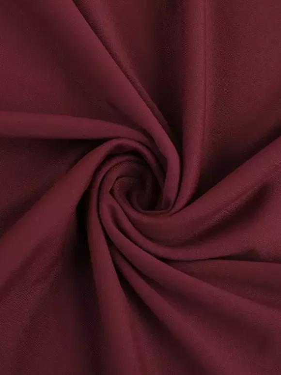 Burgundy One Shoulder Women's Maxi Gown - Elegant Ruched Bodycon Long Dress - Old Money Aesthetic Evening Party Wear 2026