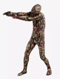 Camouflage Zentai Suits Morph Suit Hunter Green Camouflage Lycra Spandex Zentai Suit Unisex Full Body Suit