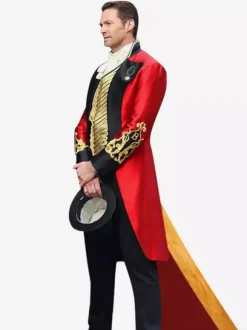 Carnival Circus Costume Red Men's Pants Shirt Overcoat Set Polyester Carnival Holidays Costumes