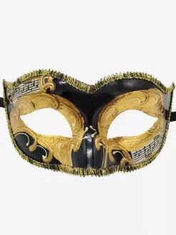 Carnival Mask For Adults Black Plastic Masquerade Costume Accessories