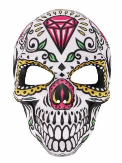 Carnival Mask For Adults Red Plastic Masquerade Costume Accessories