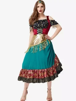 Carnival Gypsy Costumes Flamenco Dance Costume