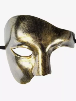 Carnival Mask For Adults Black Plastic Masquerade Costume Accessories