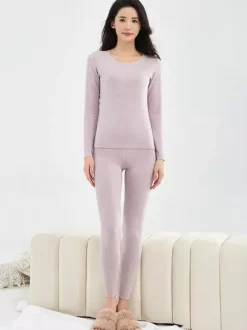 Cashmere And Silk Warm Slim Thermal Underwear Set 2026