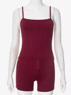 Casual Camisole And Shorts Lounge Set For Women 2026