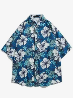 Casual Shirt For Men Chic Printed Black Men's Shirts