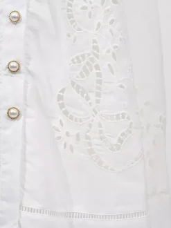 Chic Fitted White Maxi Gown With Lace Detail Perfect For Formal Events