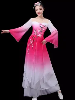 Chinese Costumes Traditional Dance Holidays Carnival Costumes 2 Piece Outfit