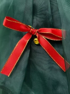Christmas Set Dark Green Dress Accessory Hat Christmas Holidays Costumes