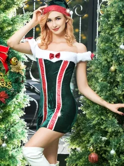 Christmas Costumes Hot Christmas Women Lingerie Dress