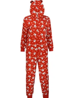 Christmas Matching Family Pajamar Red Family Christmas Jumpsuit