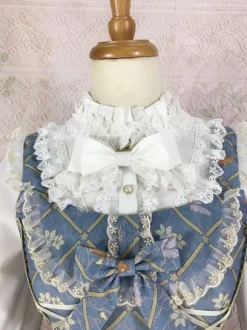 Classical Lolita Dress Polyester Sleeveless Lolita Dresses Classic Cyan