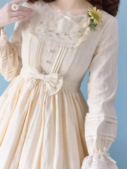 Classical Lolita Dress Polyester Long Sleeves Grass Green Lolita Dress