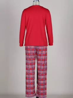 Classic Red Plaid Family Christmas Pajamas Set 2026