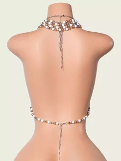 Clubwear Tops Fashion Halter Studded Backless Tops