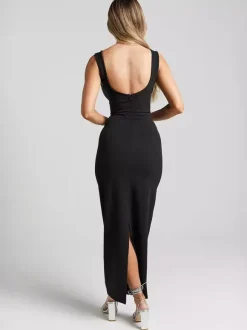 Contrast Color Bodycon Tank Long Dress For Summer 2026