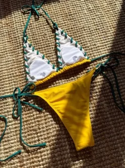 Contrast Color Sexy Halter Bikini For Summer 2026