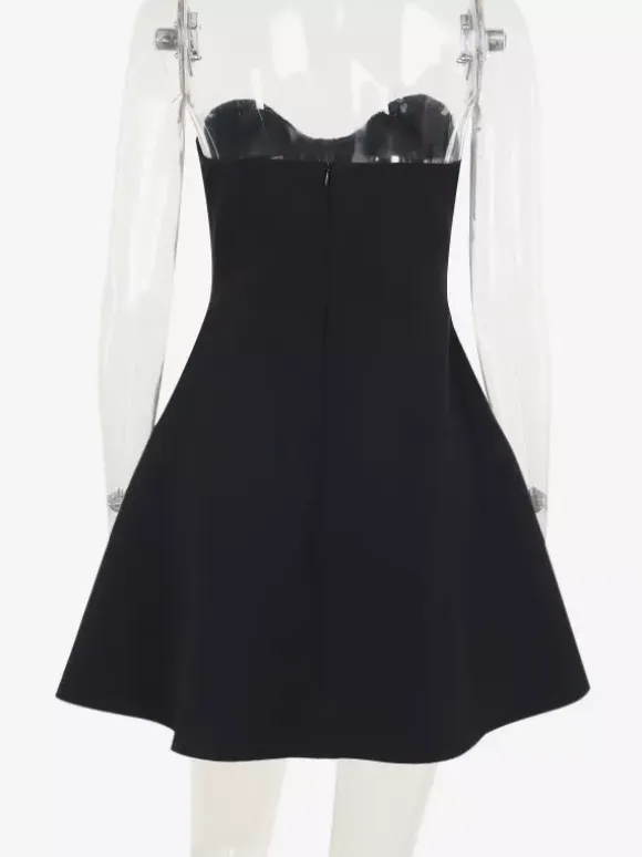 Coquette Bow Dress For Women - Strapless Sweetheart A Line Mini Dress - Summer Birthday Party 2026