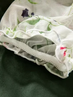 Corsets White Flowers Floral Print Short Sleeve Daily Casual Lingerie