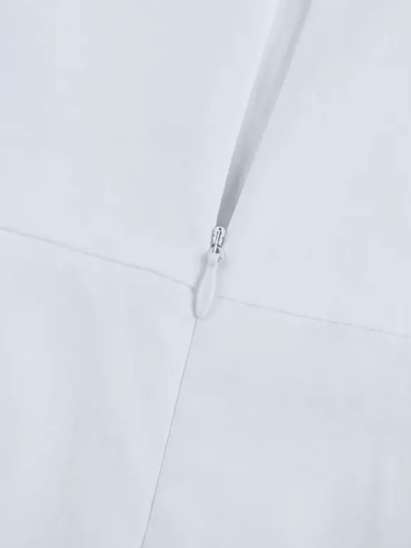 Cottagecore Midi Dress For Women - White Elegant Tie Front Sundress - Summer Garden Wedding Guest Wear 2026