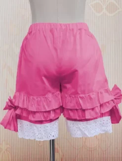 Cotton Pink Lace Lolita Bloomers