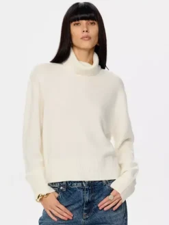 Cowl Neck Solid Color Knit Pullover Sweater For Women 2026