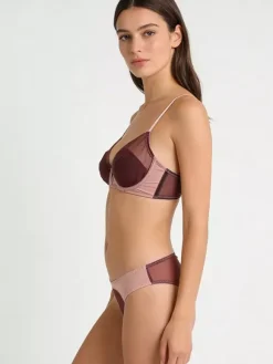 Cut Out Lingerie Fuchsia Pink 2-Piece Bra Panty Sets