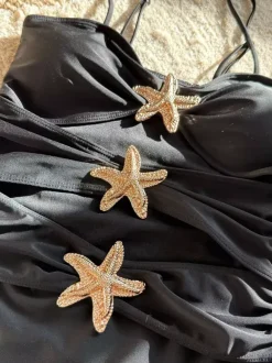 Cutout One-piece Swimsuit With Starfish Decoration For Summer 2026