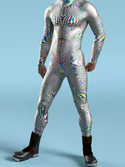 Cyberpunk Camouflage Zentai Suits Adult Zentai Suit Animal Robot 3D Print Lycra Spandex Sexy Costumes