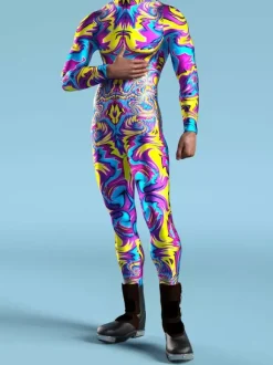 Cyberpunk Camouflage Zentai Suits Adult Zentai Suit Animal Robot 3D Print Lycra Spandex Sexy Costumes